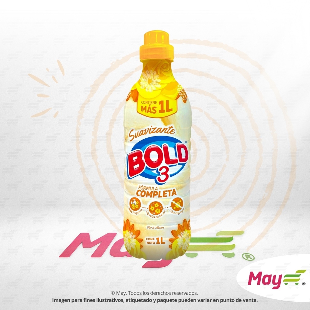 BOLD 3 AMARILLO SUAVIZANTE 1 LT