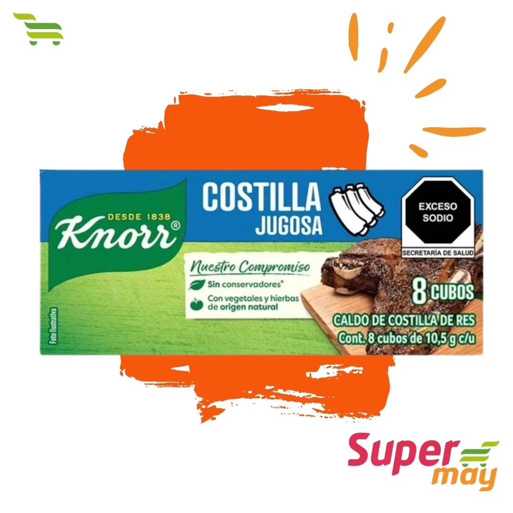 KNORR COSTILLA SAZONADOR EXH 8 UDS