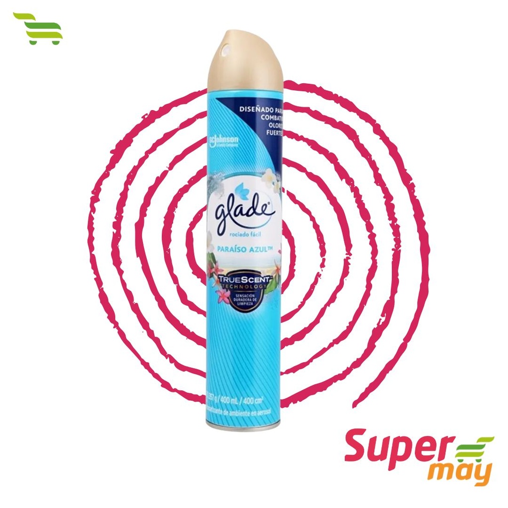 GLADE PARAISO AZUL 400 ML