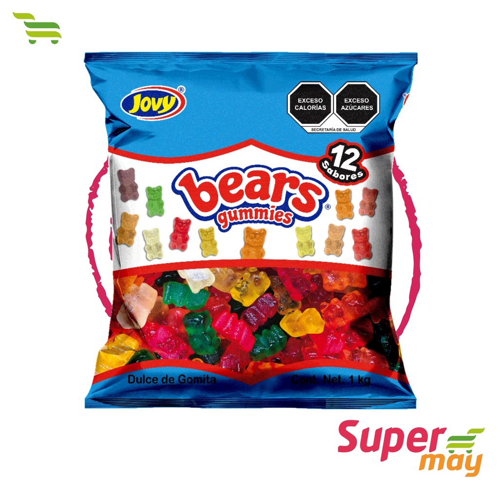 JOVY GOMITA BEARS 12 COLORS 1 KG