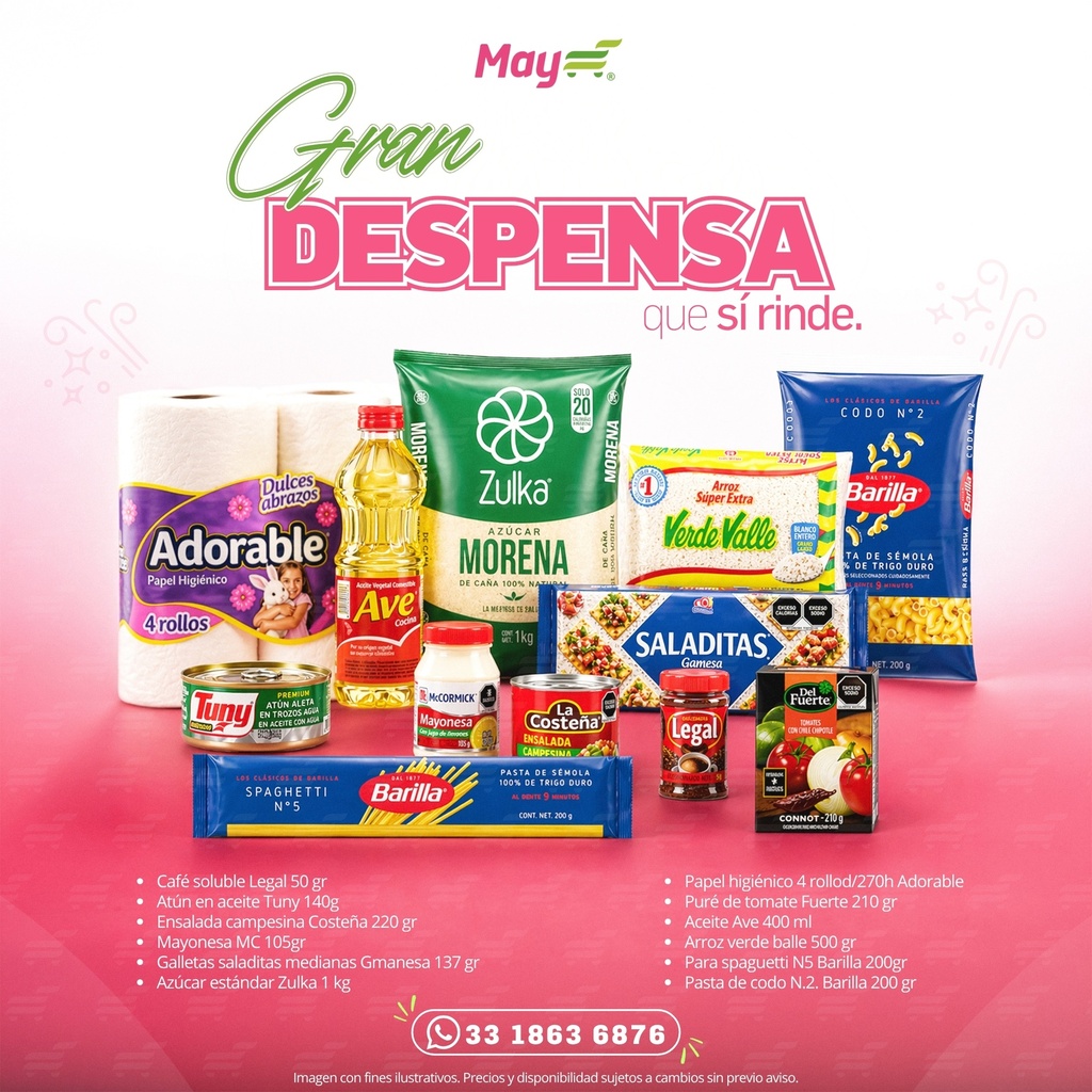 DESPENSA 20 PRODUCTOS 2025
