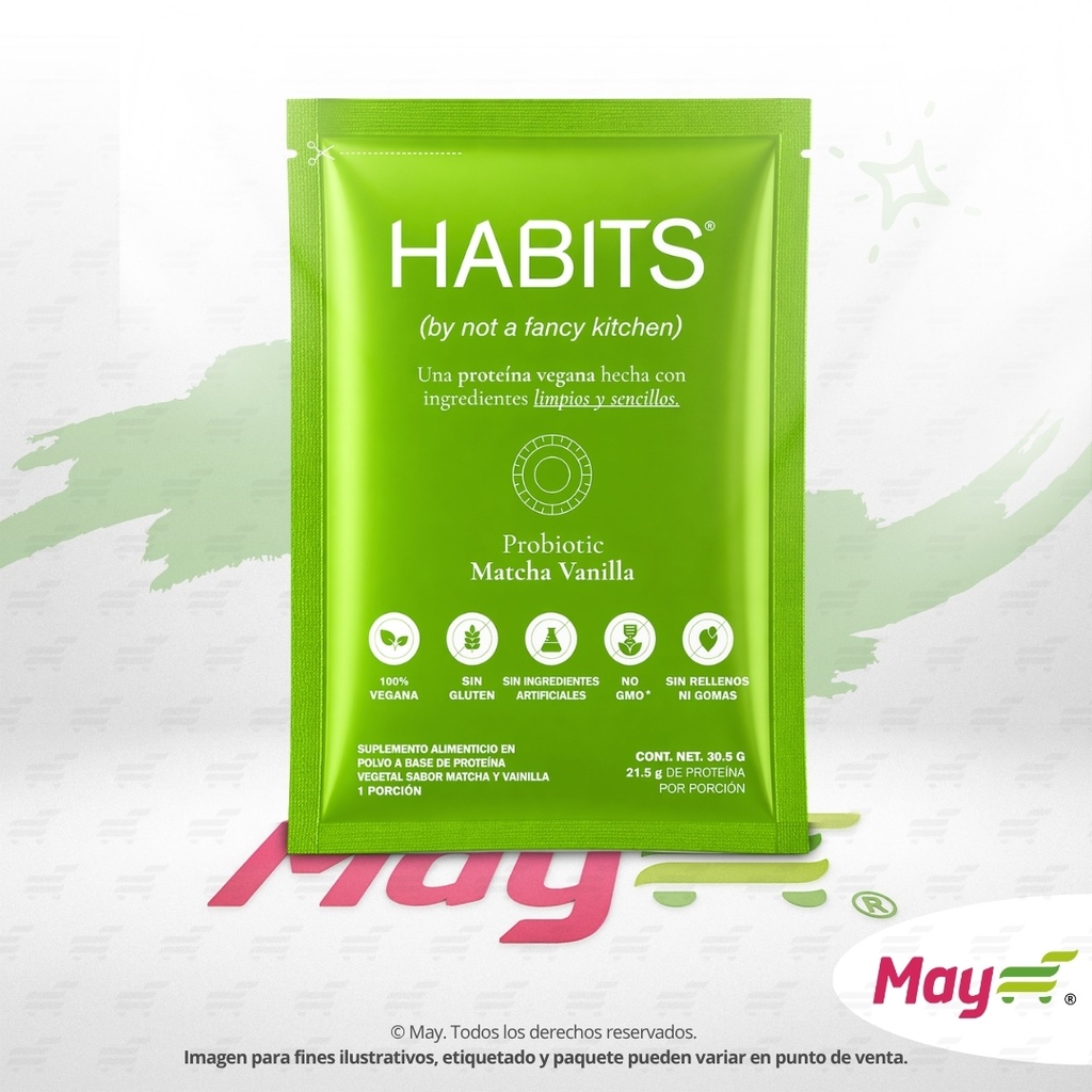HABITS PROTEINA MATCHA VAINILLA 30.5 GR