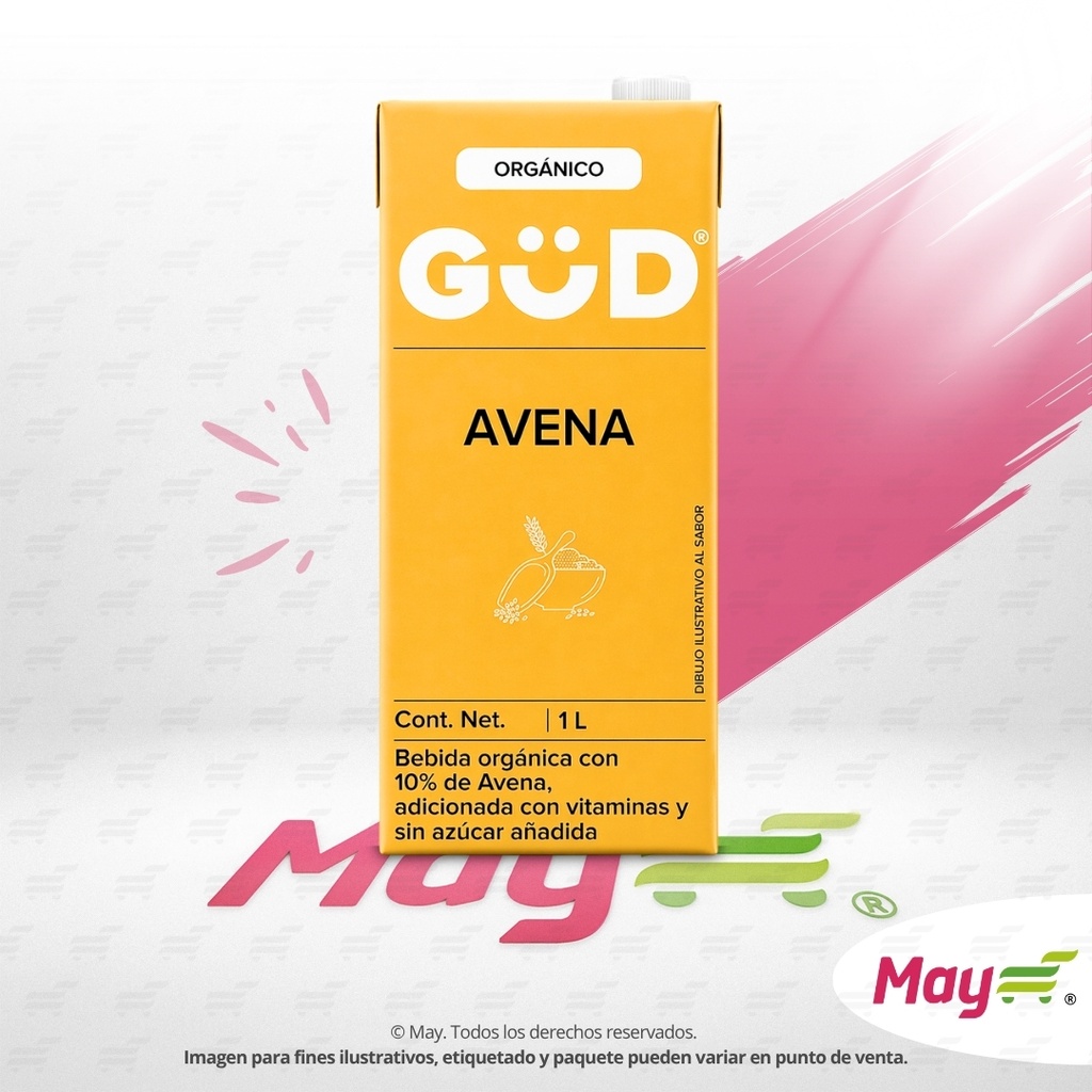 GUD LECHE DE AVENA S/AZUCAR 1 LT