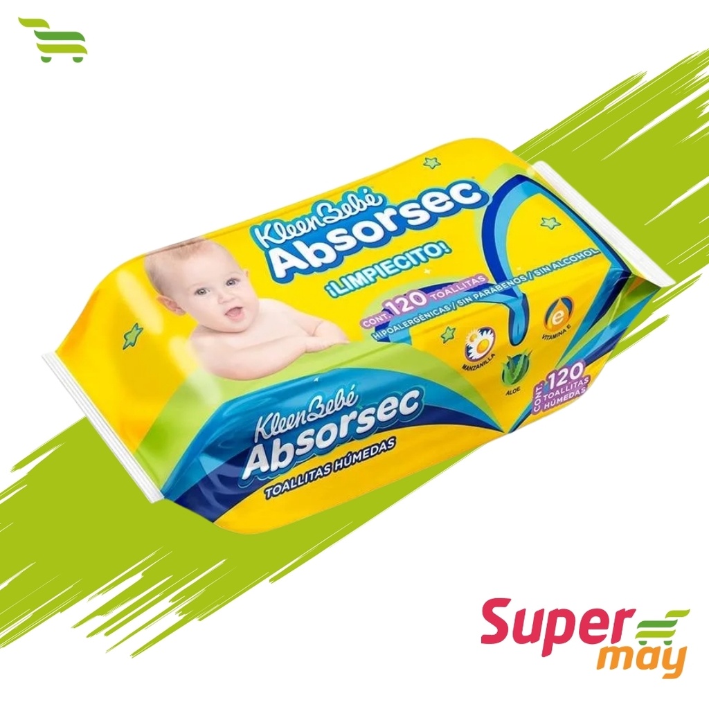 ABSORSEC TOALLITA 120 UDS