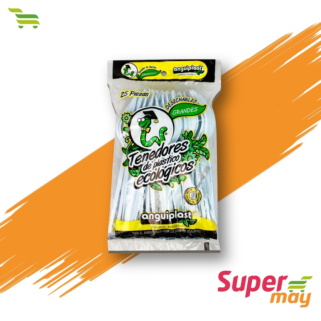 ANGUIPLAST TENEDOR CHICO 50 UDS