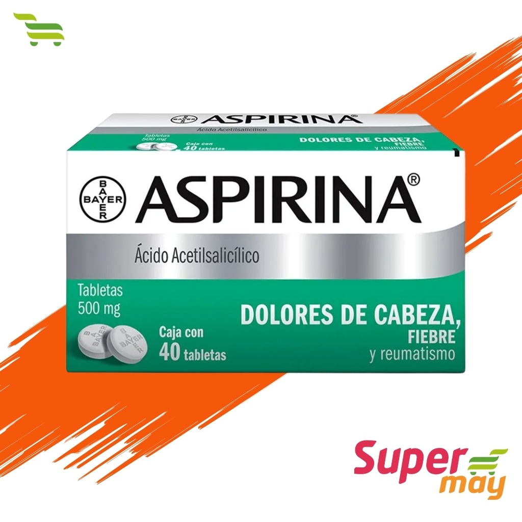 ASPIRINA 500 MG 40 UDS