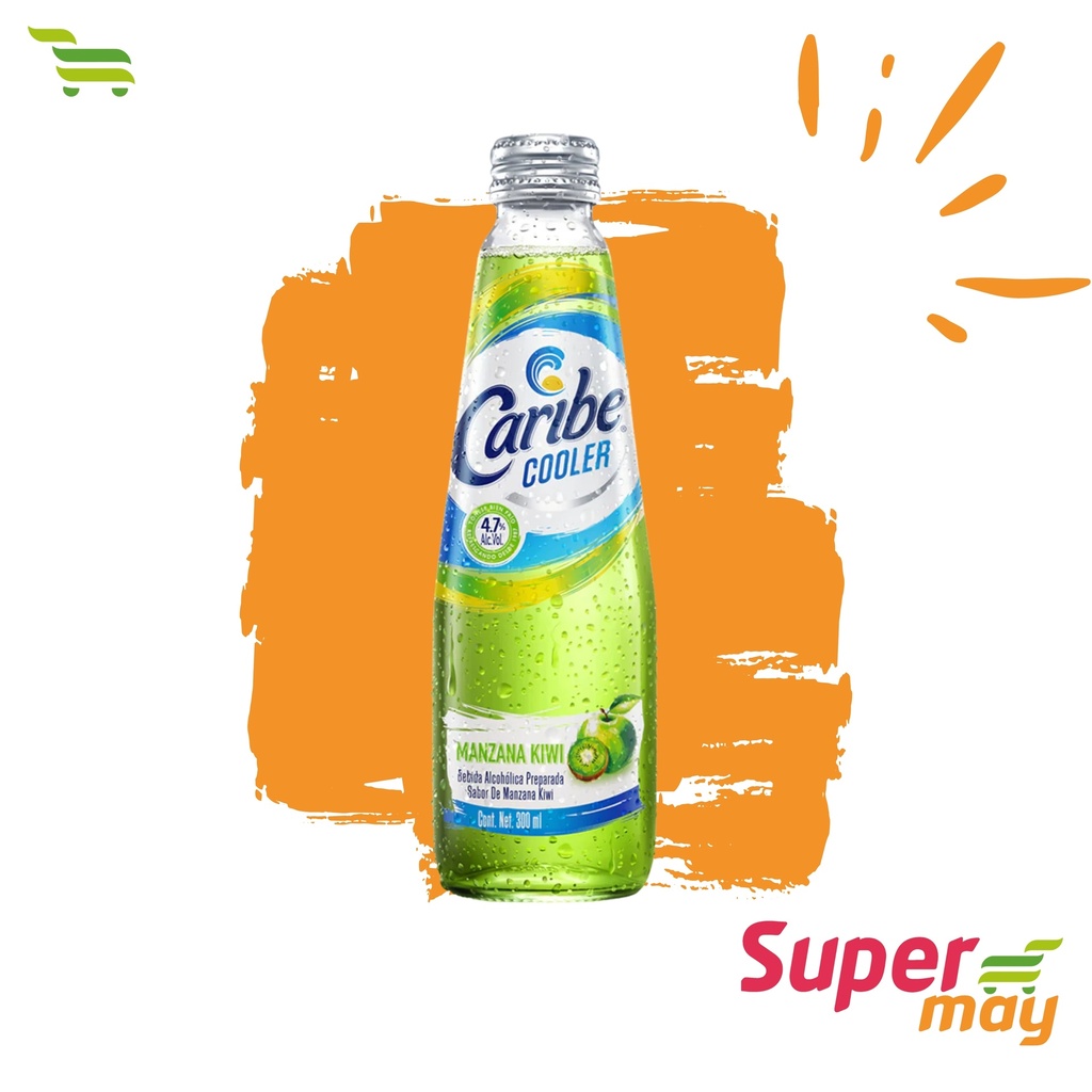 CARIBE MANZANA-KIWI BEBIDA ALCOHOLICA 300 ML