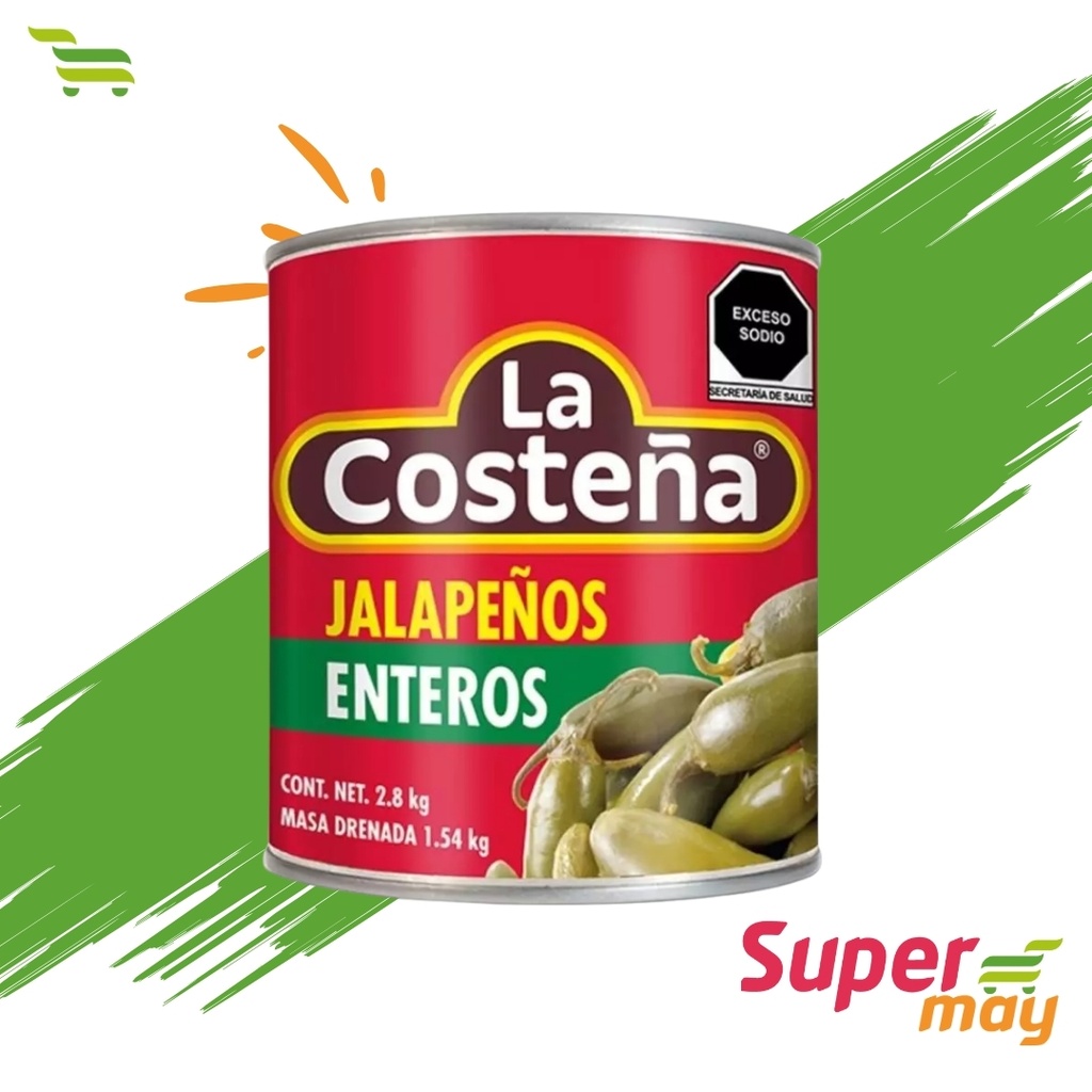 COSTEÑA JALAPEÑOS CHILES 2.8 KG