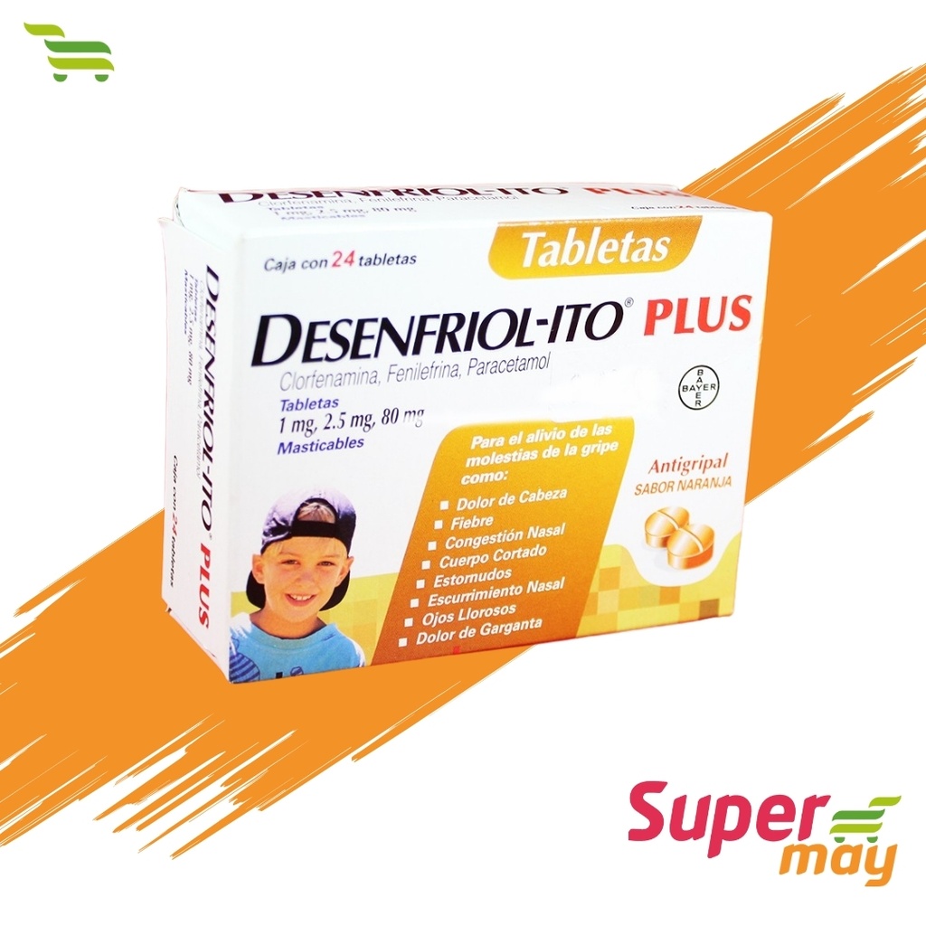 DESENFRIOLITO EXH/1MG,2.5 MG 80 MG