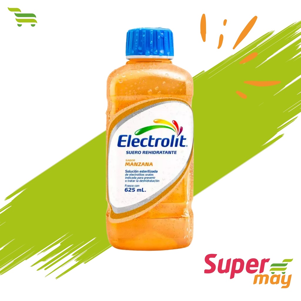 ELECTROLIT MANZANA SUERO 625 ML