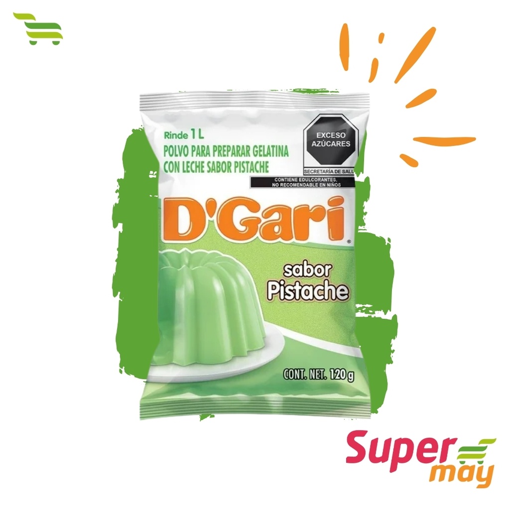 DGARI PISTACHE GELATINA 120 GR