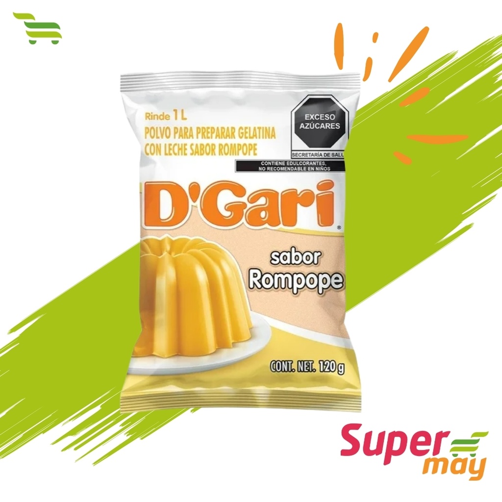 DGARI ROMPOPE GELATINA 120 GR