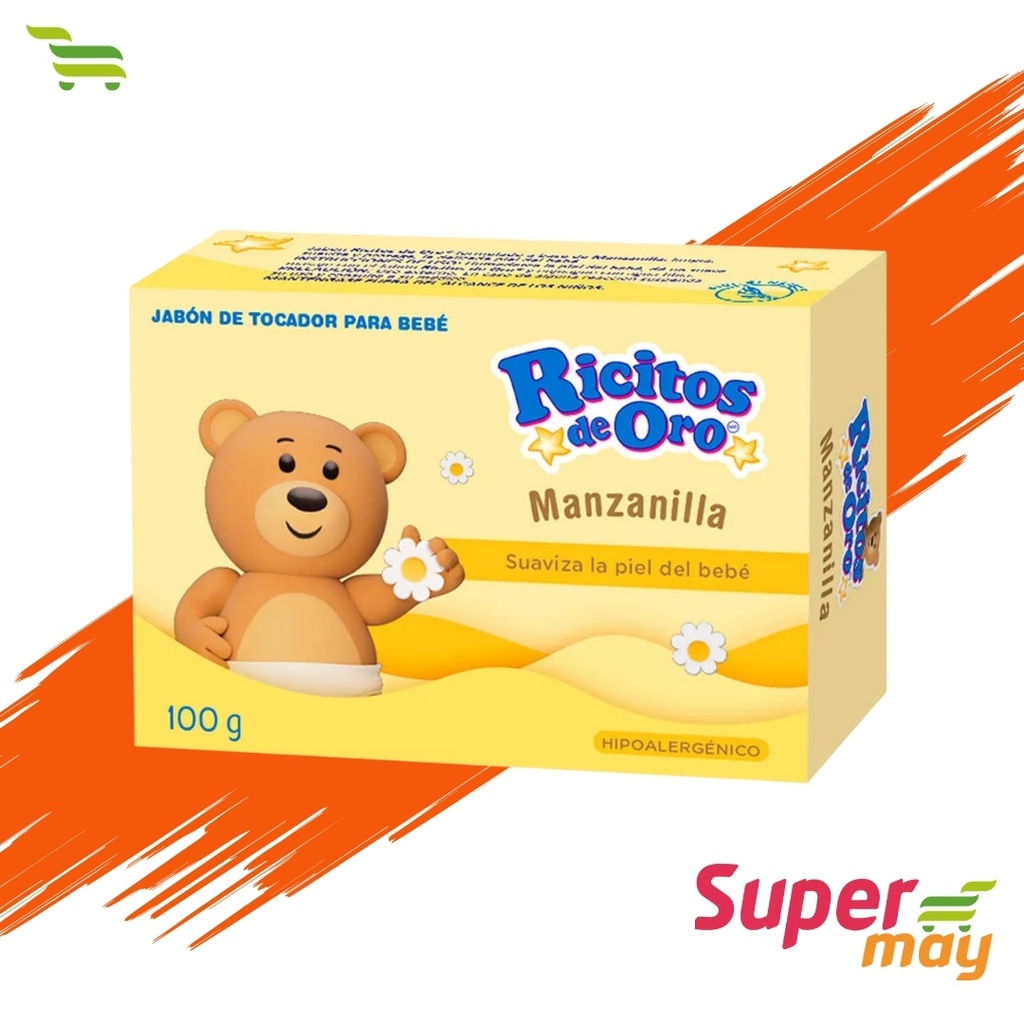 RICITOS DE ORO MANZANILLA JABON 100 GR