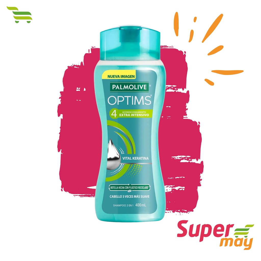 PALMOLIVE OPTIMS 4 EXTRA SHAMPOO 400 ML