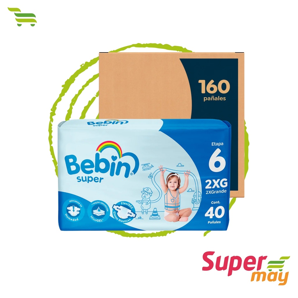 BEBIN PAÑAL XX-GDE 40 UDS