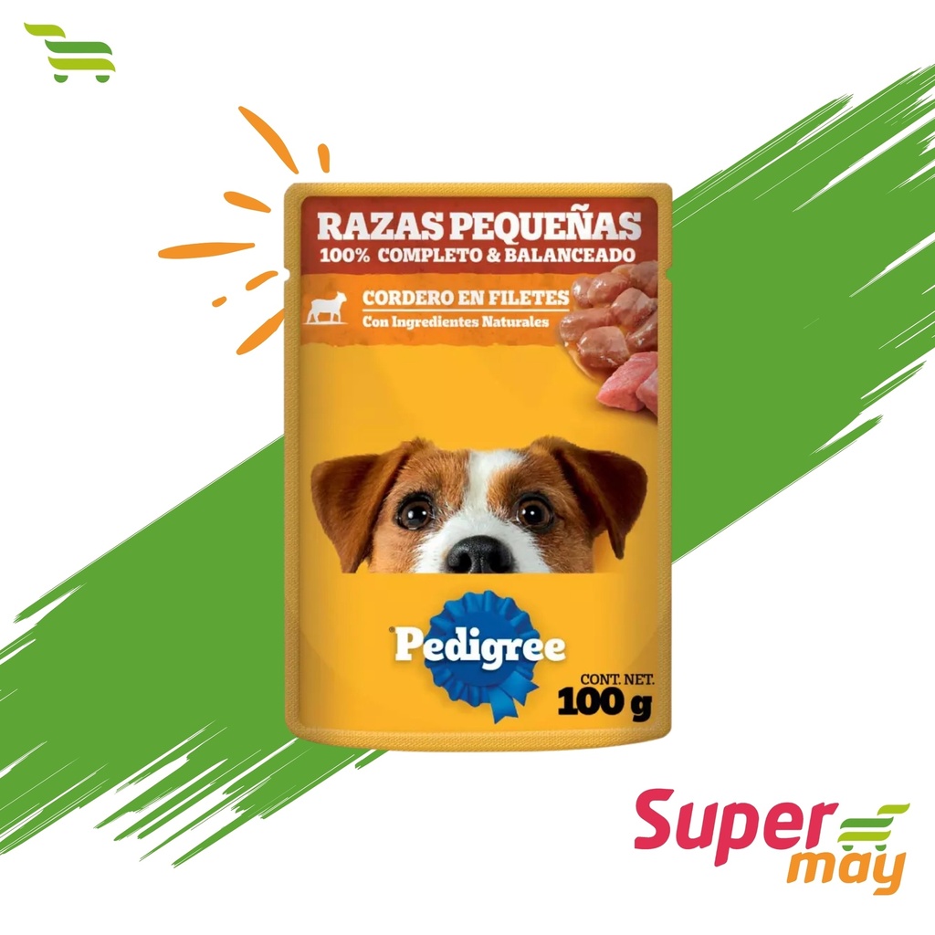 PEDIGREE PEQUE CORDERO SOBRE 100 GR