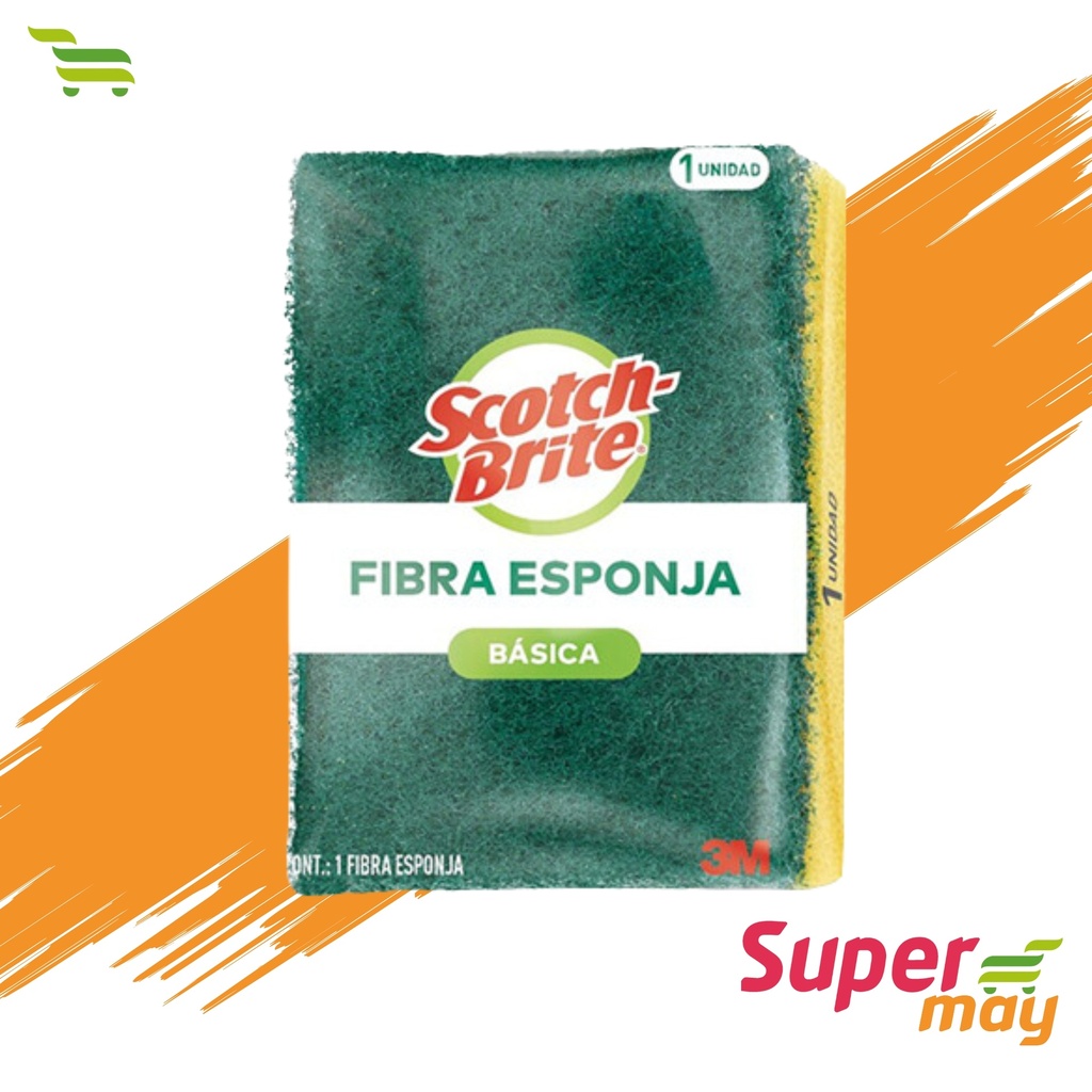 SCOTCH BRITE FIBRA ESPONJA 1 UDS