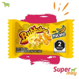 [000129] BUBBALOO PLATANO CHICLE EXH 50 UDS