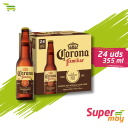 [000184] CORONA MEDIA OSCURA CERVEZA C/24 355 ML