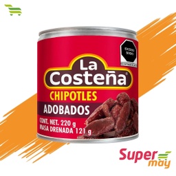 [000192] COSTEÑA CHIPOTLES CHILES 220 GR