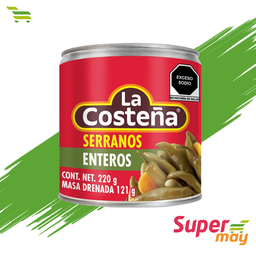 [000198] COSTEÑA SERRANOS CHILE 220 GR