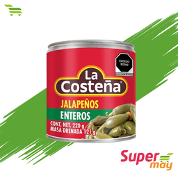 [000201] COSTEÑA JALAPEÑOS CHILES 220 GR