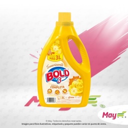 [000328] BOLD 3 AMARILLO SUAVIZANTE LIQUIDO 3LT