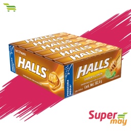 [000488] HALLS MIEL CARAMELO EXH/12 UDS