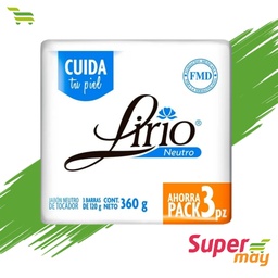 [000537] LIRIO NEUTRO JABON EXH/3 120 GR