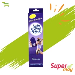 [000626] LADY SPEED ROLLON FLORAL EXHIBIDOR 6/ 30 ML