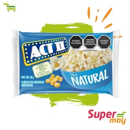 [000768] ACT II NATURAL PALOMITAS 80 GR