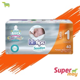 [000793] BB TIPS E1 RECIEN NACIDO PAÑAL 40 UDS