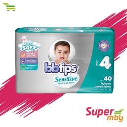 [000795] BB TIPS E4 GDE PAÑAL 40 UDS