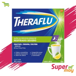 [001079] THERAFLU VERDE NOCHE 10 UDS