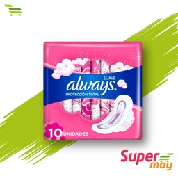 [001080] ALWAYS ACT C/ALAS TOALLA 10 UDS