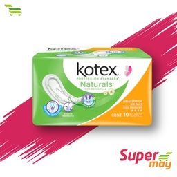 [001085] KOTEX NATURALS  S/ALAS TOALLA 10 UDS