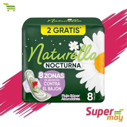 [001091] NATURELLA NOCTURNA C/ALAS TOALLA 8 UDS