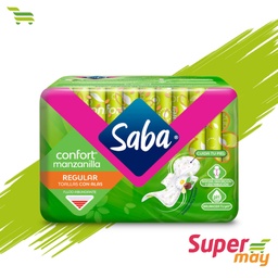 [001097] SABA CONFORT REG C/ALAS TOALLA 10 UDS