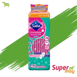 [001101] SABA INVISIBLE TOALLA EXH 42 UDS