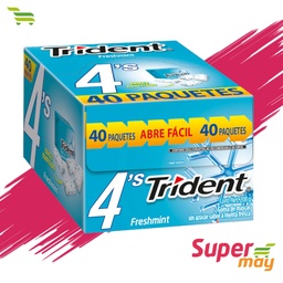 [001121] TRIDENT FRESHMINT CHICLE 40 UDS