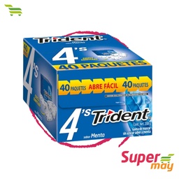 [001122] TRIDENT MENTA CHICLE 40 UDS