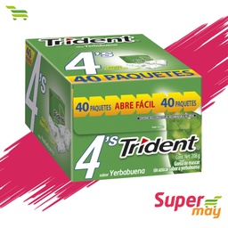 [001124] TRIDENT YERBA CHICLE 40 UDS
