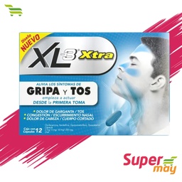 [001167] XL3 EXTRA GRIPA Y TOS 250 MG
