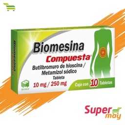 [001265] BIOMESINA COMPUESTA C/10 TABS(BUTILHIOSCINA/METAM)