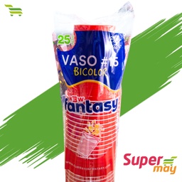 [001561] FANTASY #16 VASO BICOLOR 25 UDS
