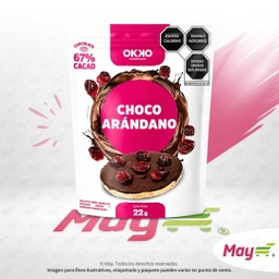 [001758] OKKO GALLETA  CHOCO RICE CAKE ARANDANO 22 GR